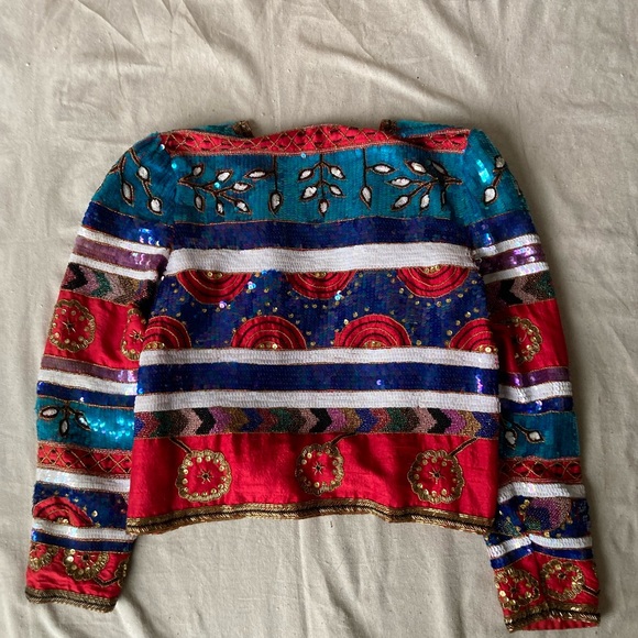 Colorful Embroidered Women's Jacket - Picture 3 of 5